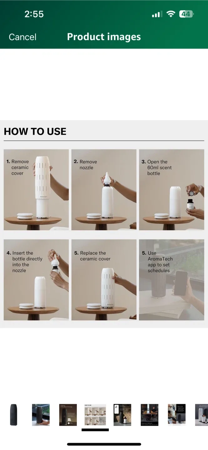 AromaTech AroMini Bluetooth Scent Diffuser image indicator(3)