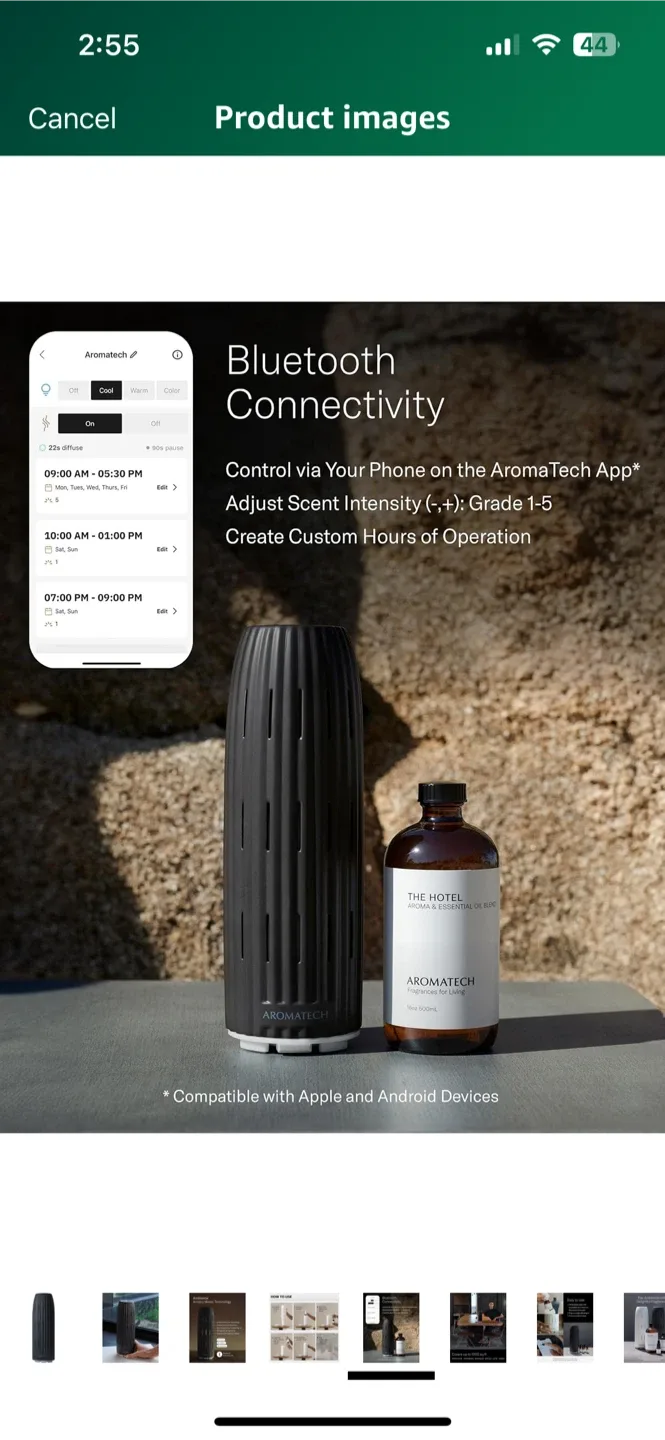 AromaTech AroMini Bluetooth Scent Diffuser image indicator(4)