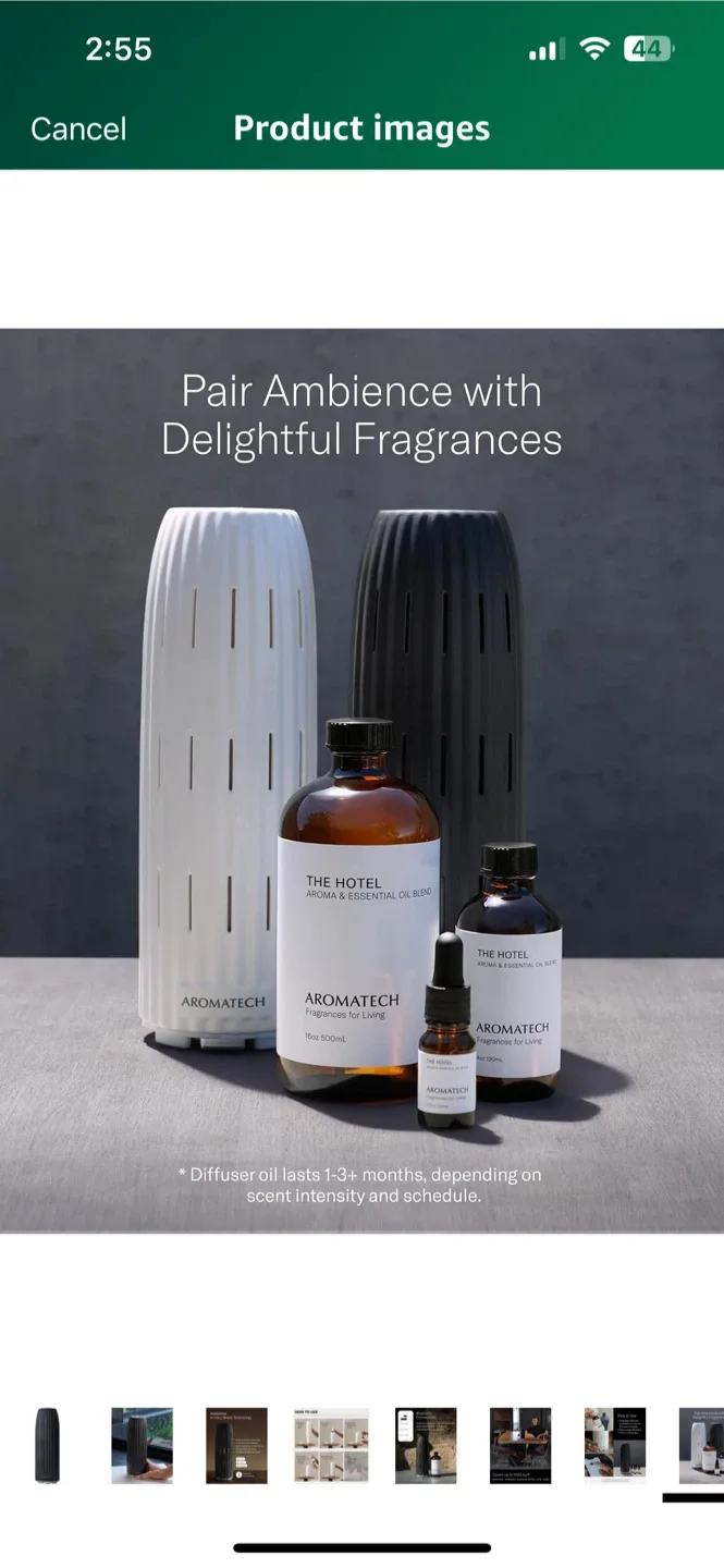 AromaTech AroMini Bluetooth Scent Diffuser image indicator(7)