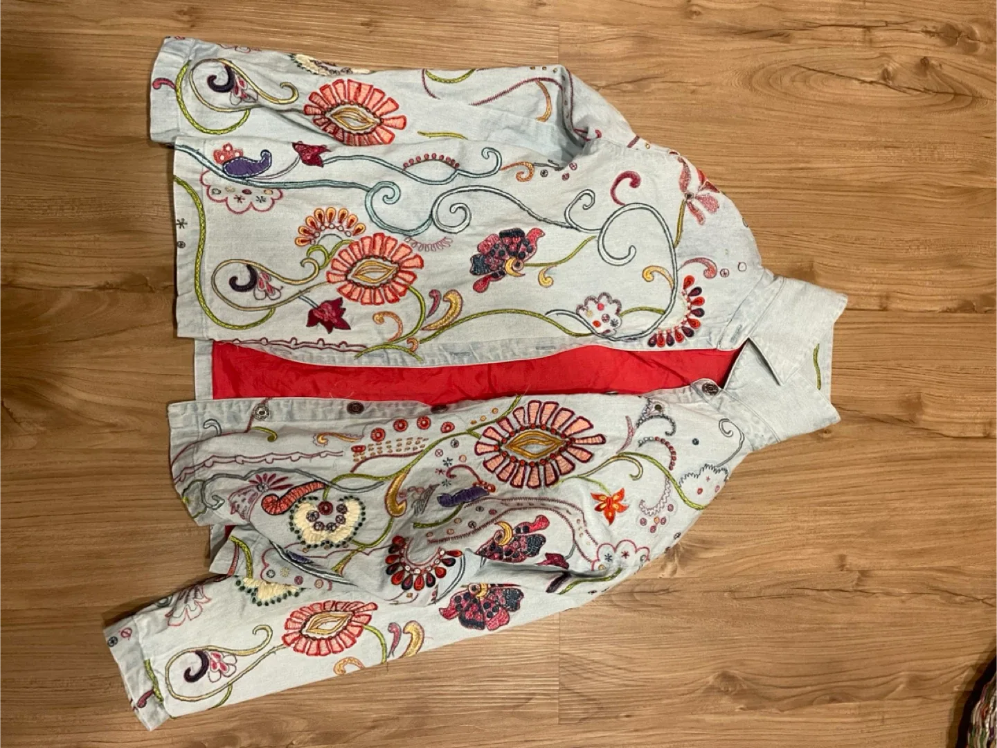 Chico's Design Embroidered Jacket - Size 1 image indicator(4)