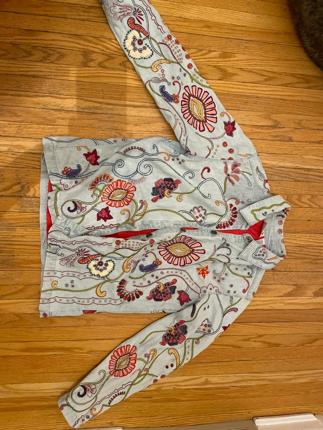 Chico's Design Embroidered Jacket - Size 1