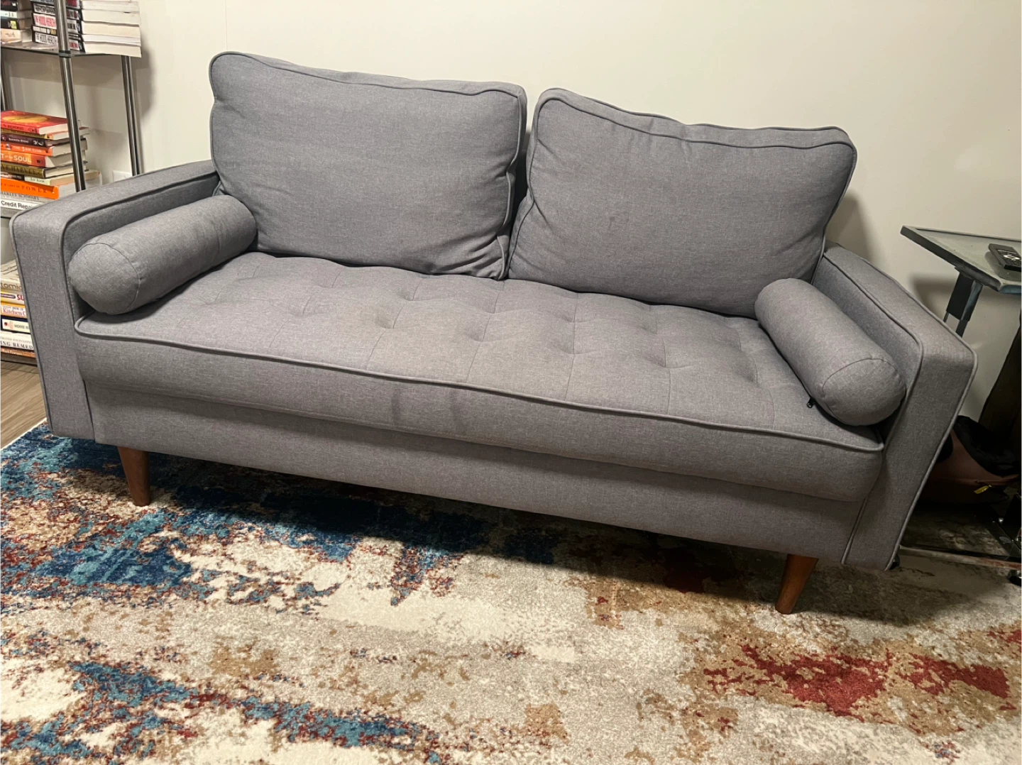 Gray Loveseat Sofa - photo 2