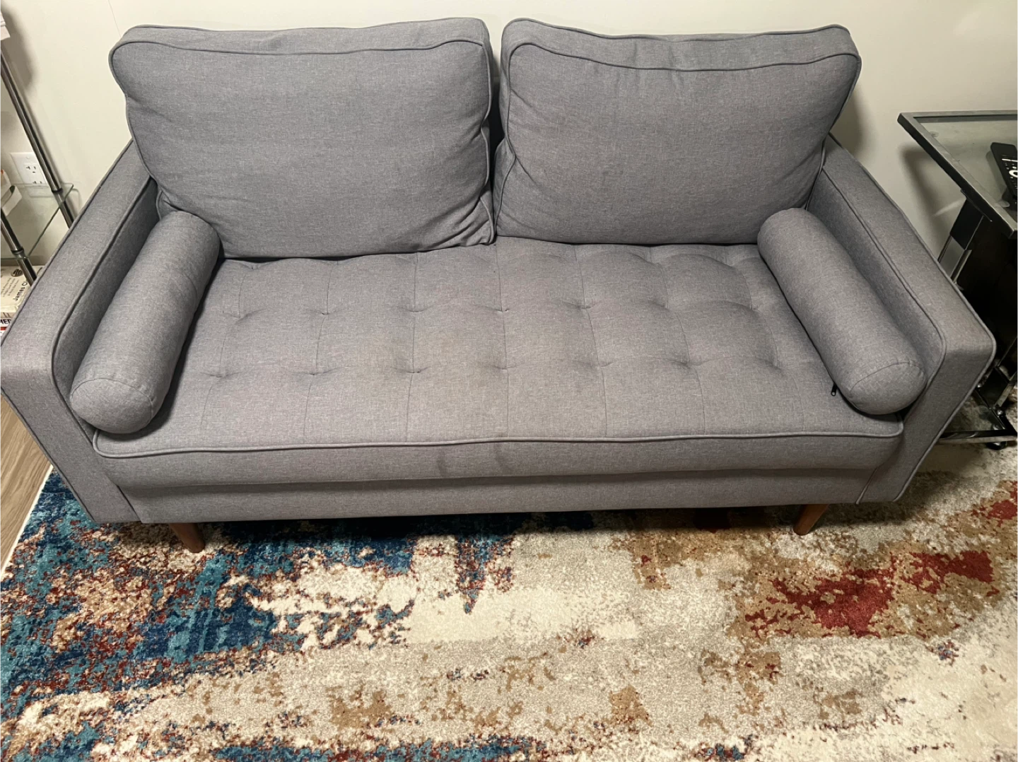 Gray Loveseat Sofa