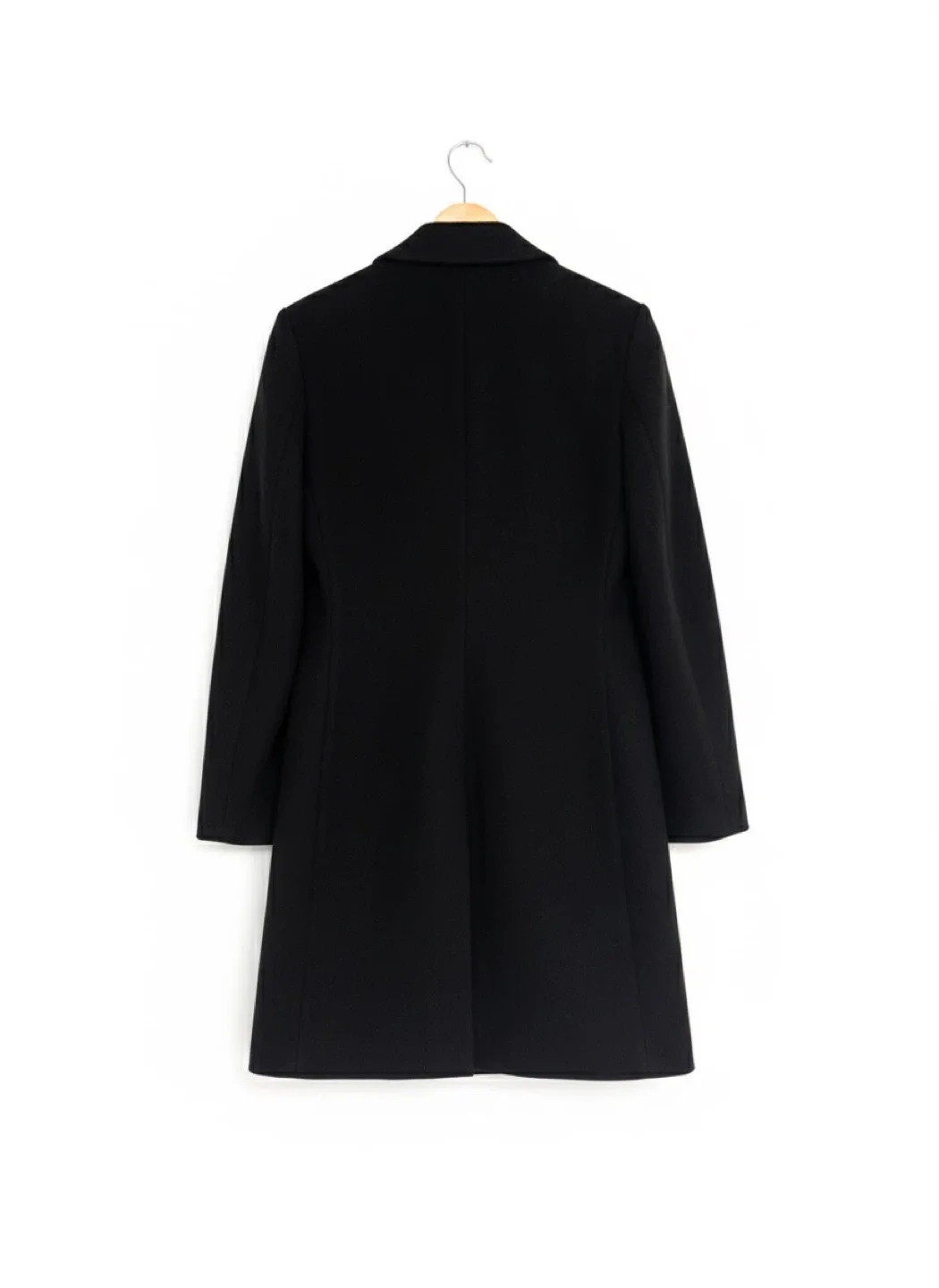 Zara Black Wool Blend Coat image indicator(2)