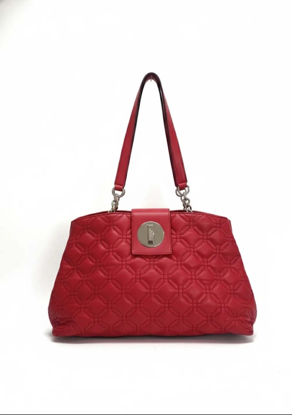 Kate Spade Red Quilted Xmas Holiday Designer Bag image indicator(2)