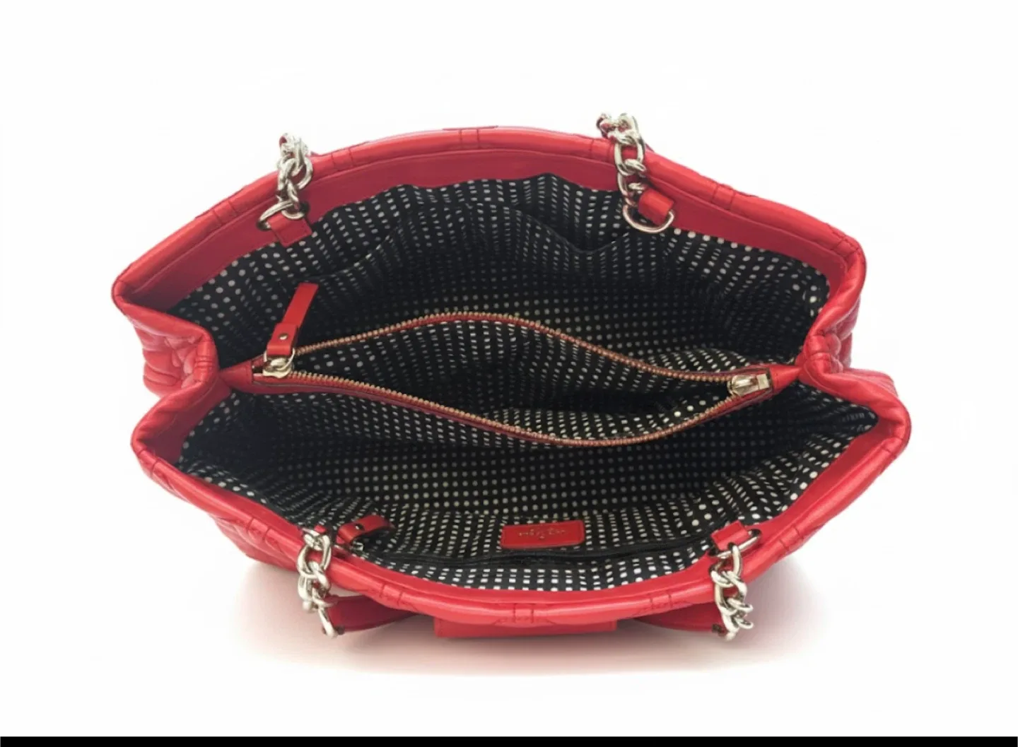 Kate Spade Red Quilted Xmas Holiday Designer Bag image indicator(6)