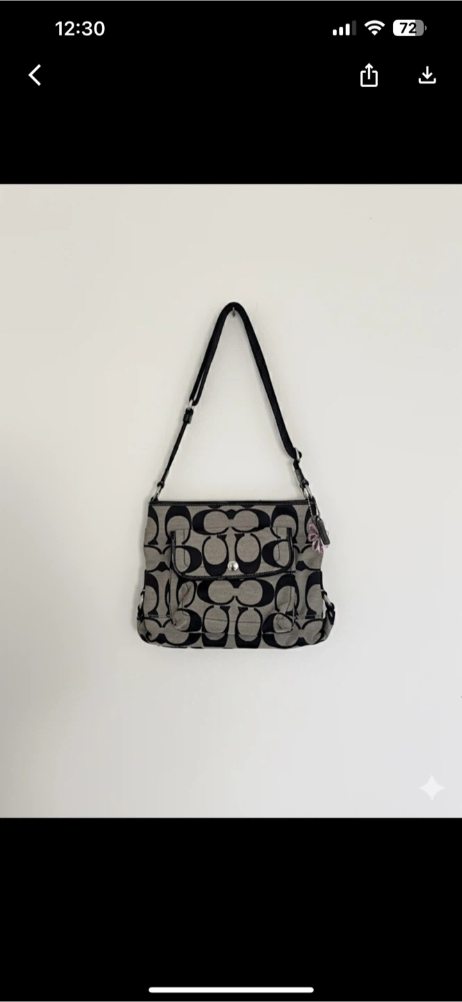 Coach Classic Daisy Signature Flap Bag Y2K