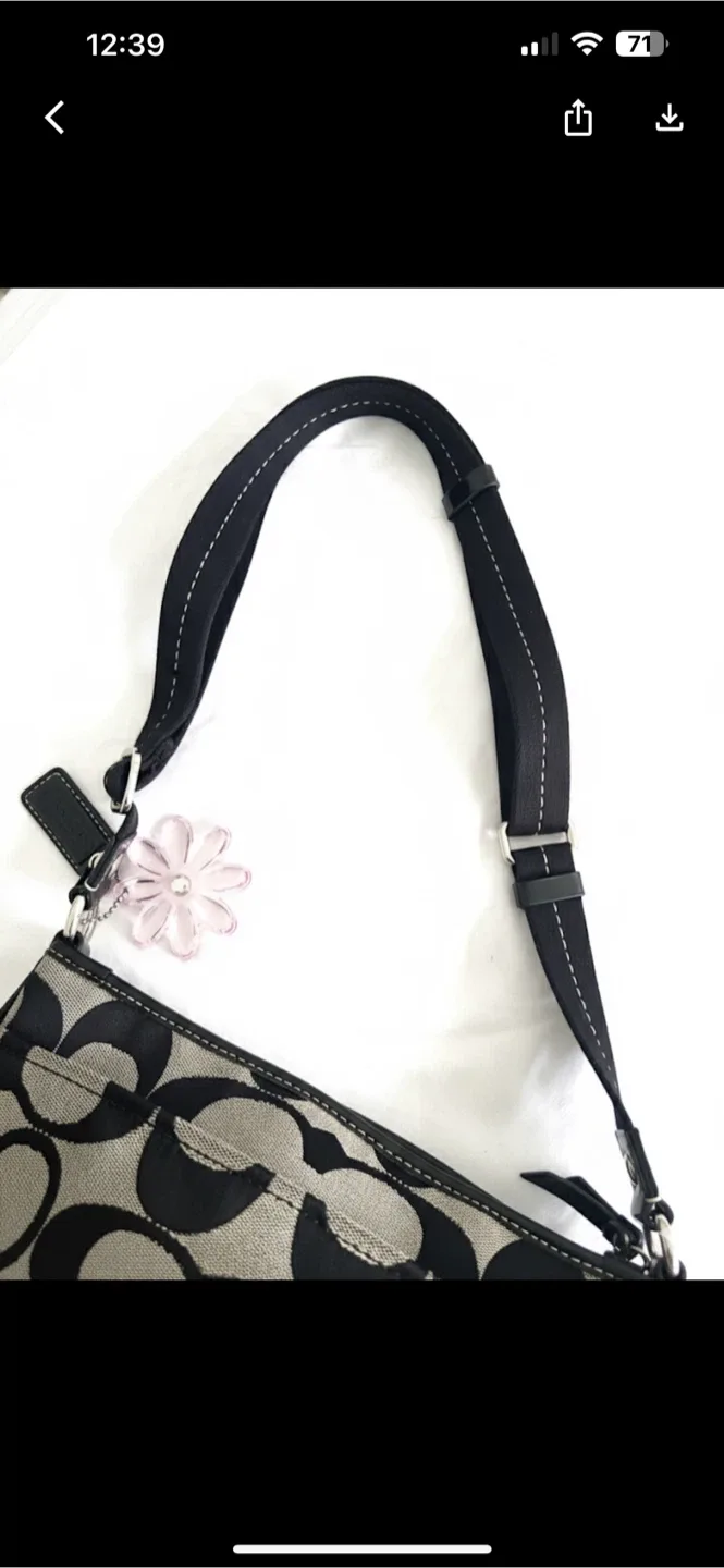 Coach Classic Daisy Signature Flap Bag Y2K image indicator(3)