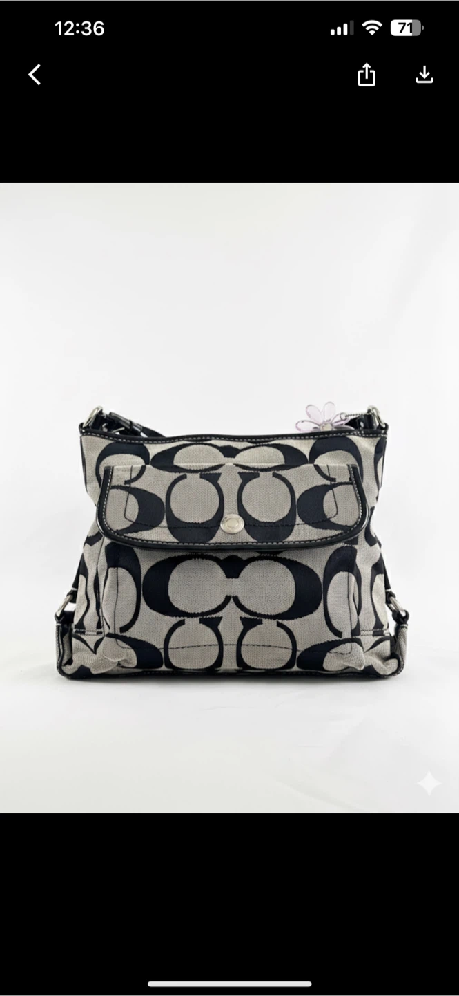 Coach Classic Daisy Signature Flap Bag Y2K - photo 2
