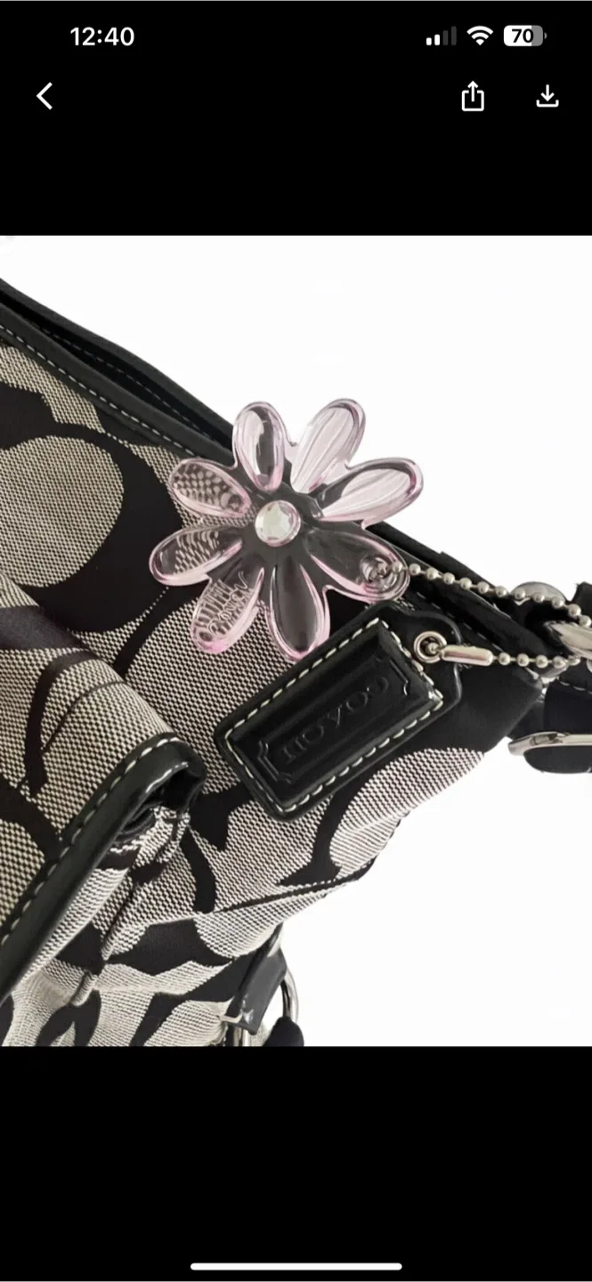 Coach Classic Daisy Signature Flap Bag Y2K image indicator(4)