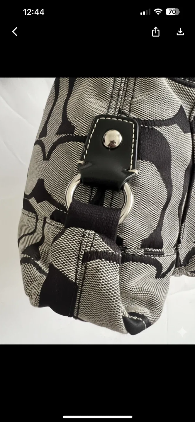 Coach Classic Daisy Signature Flap Bag Y2K image indicator(10)