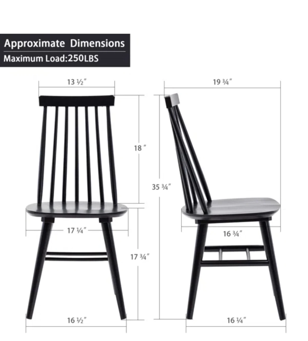 Black Dining Chair - photo 5