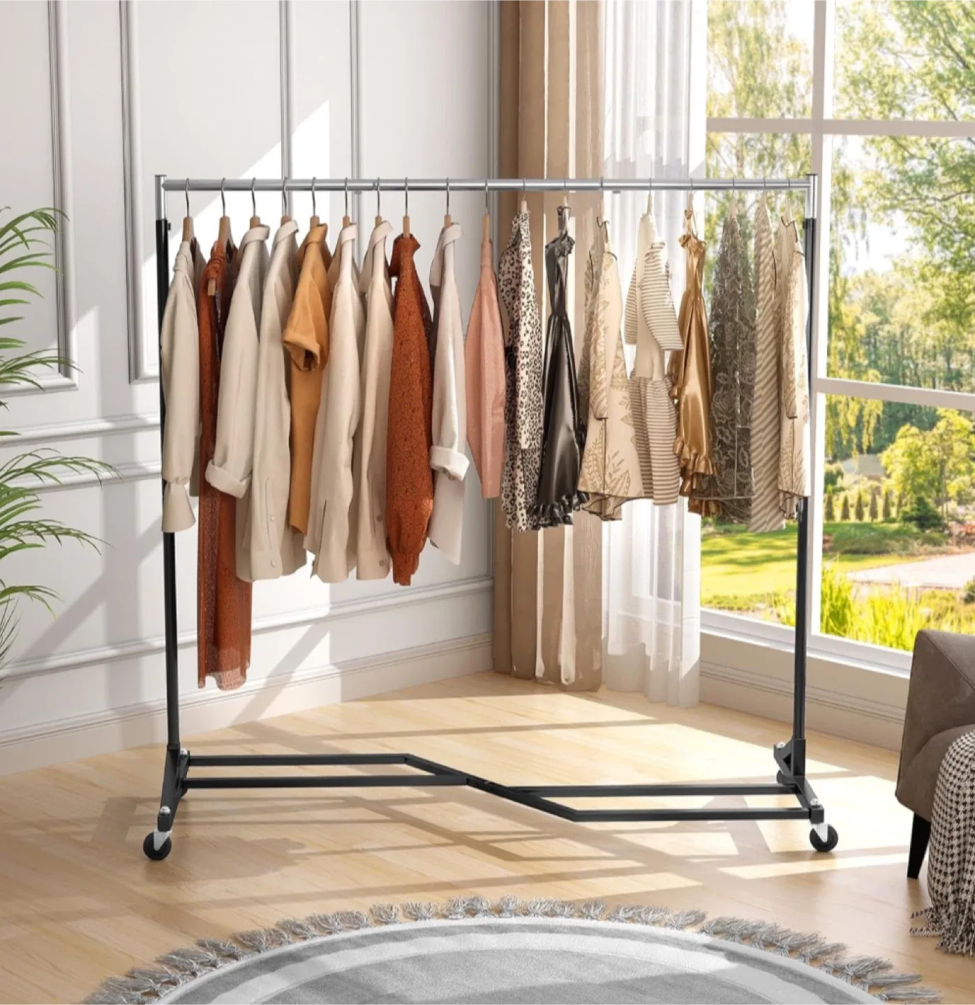 Mr IRONSTONE Clothing Rack Commercial Grade - Black