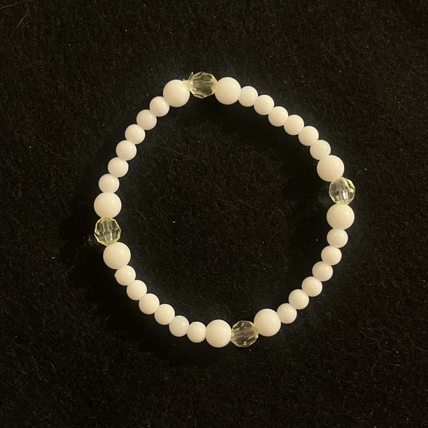 White Beaded Bracelet