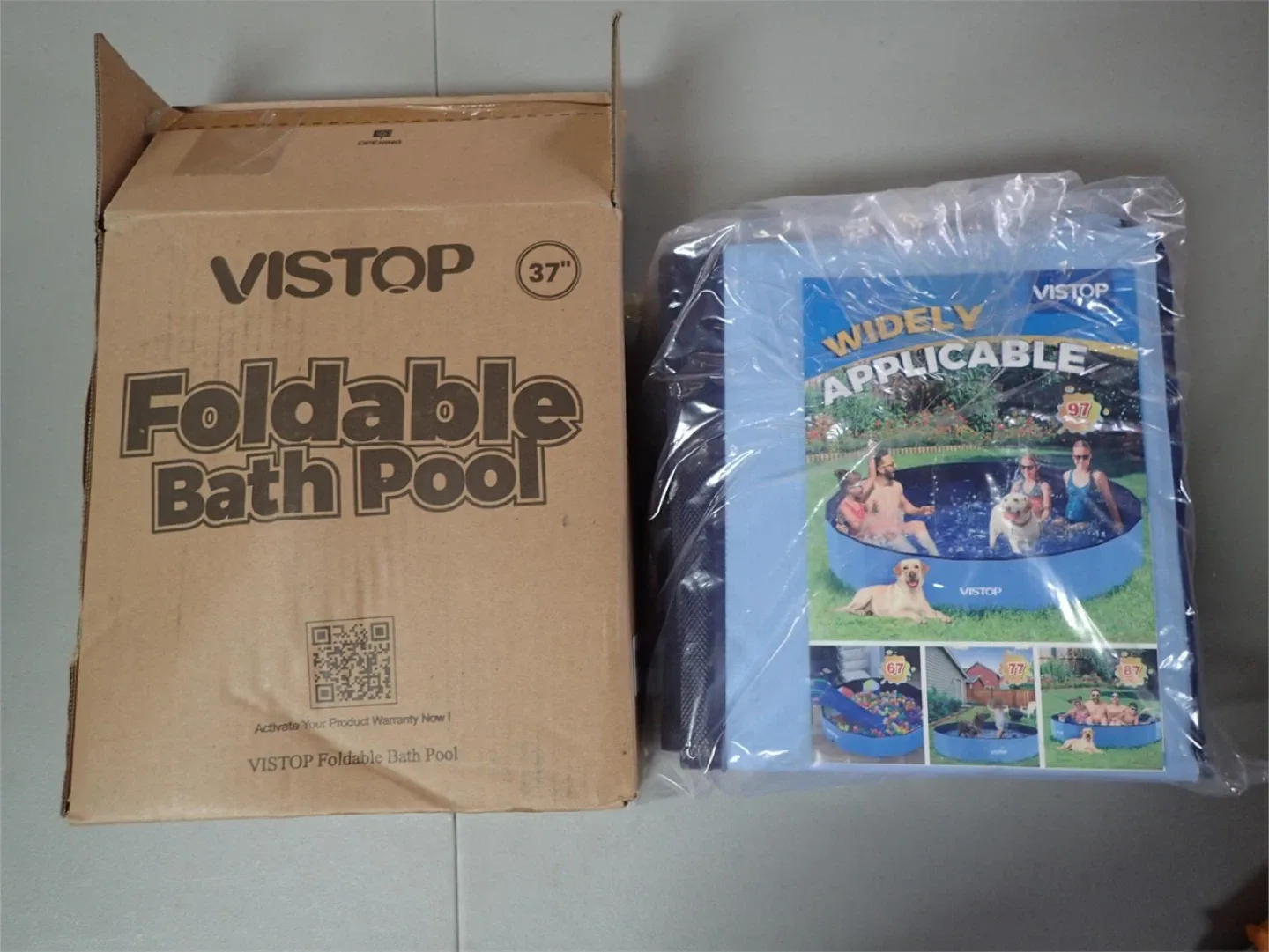 VISTOP Large Foldable Pool - 37” - BNIB image indicator(3)