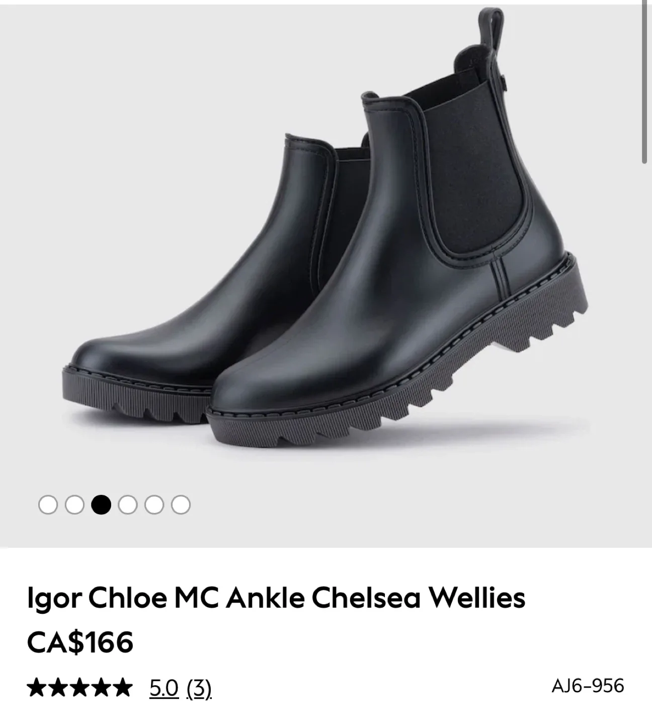 Black Ankle Chelsea Wellies thumbnail