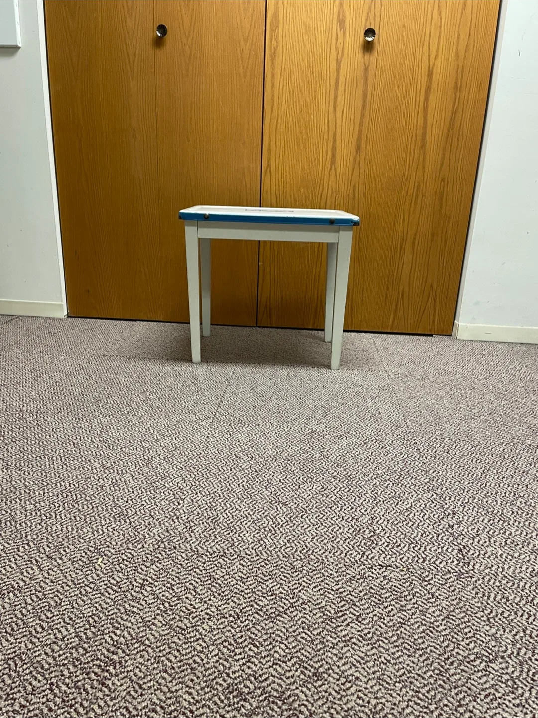 Vintage 1920's Children's Table - White & Blue image indicator(7)