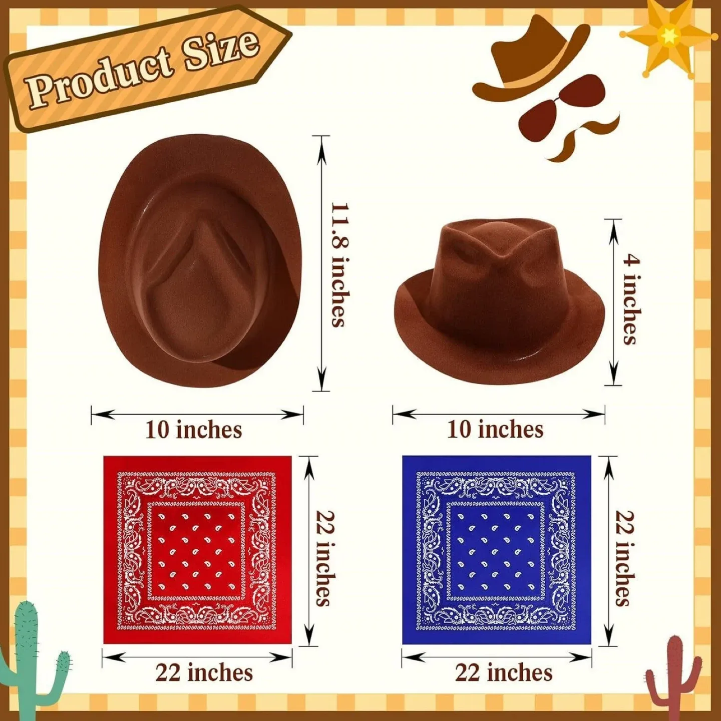 72 Pack Cowboy Themed Kids party supplies - BNIB image indicator(2)
