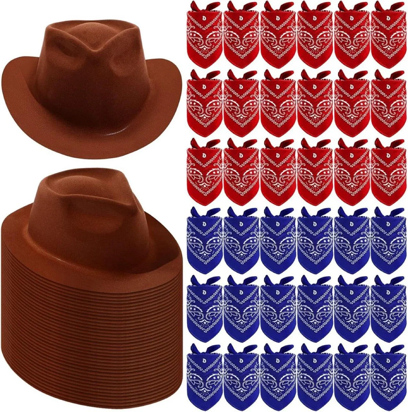 72 Pack Cowboy Themed Kids party supplies - BNIB