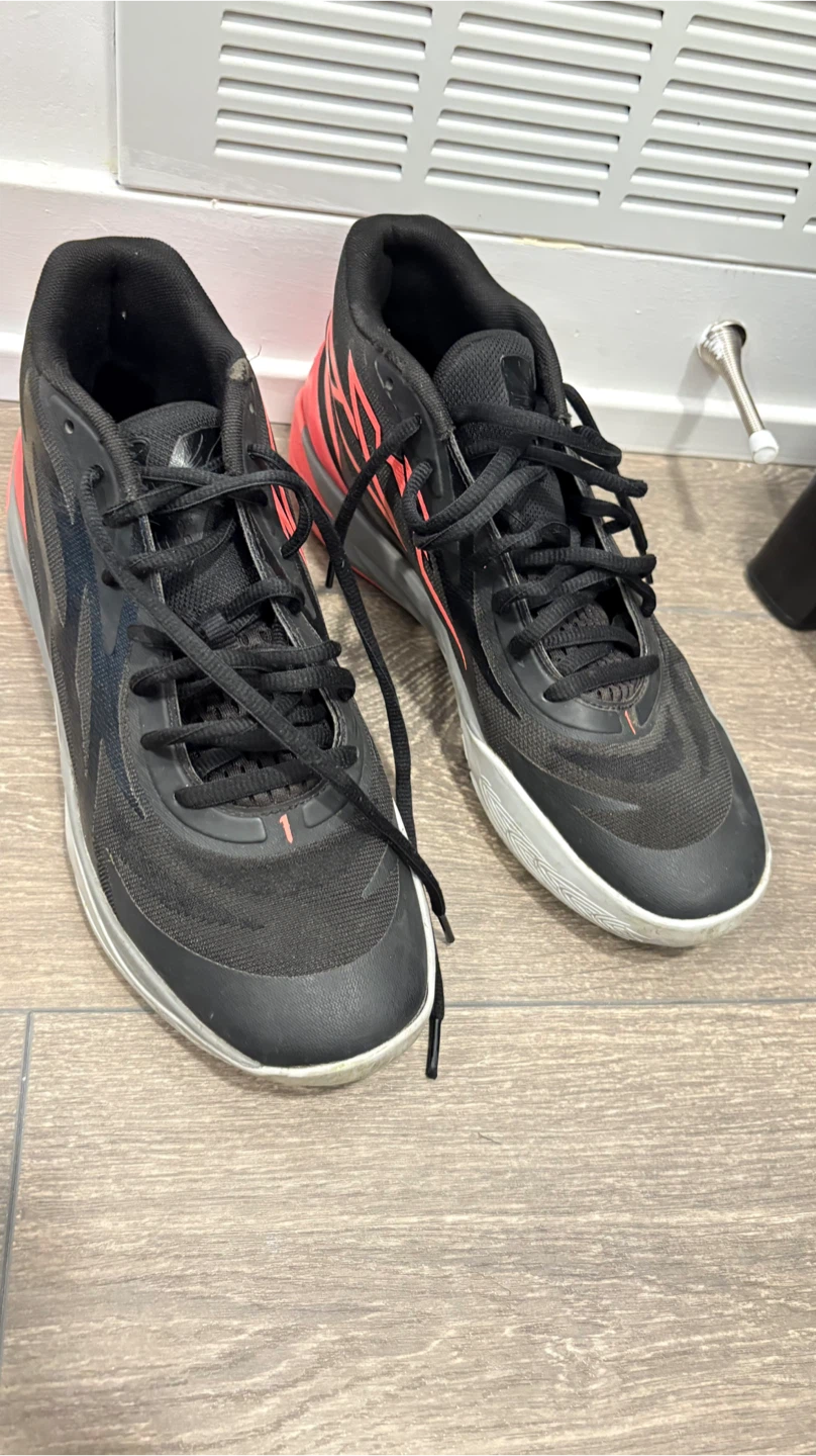 Puma MB.01 Lo Black Red Size 10.5