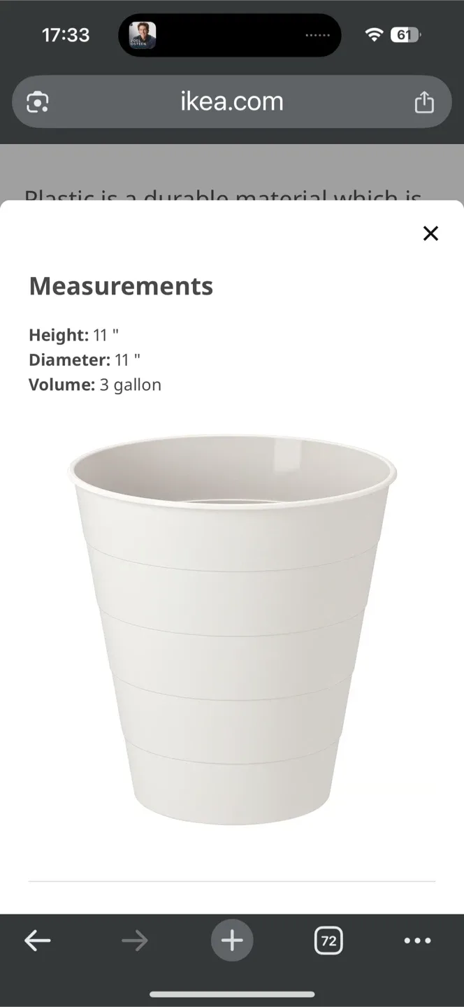 Three IKEA trash bins (bundle) image indicator(4)