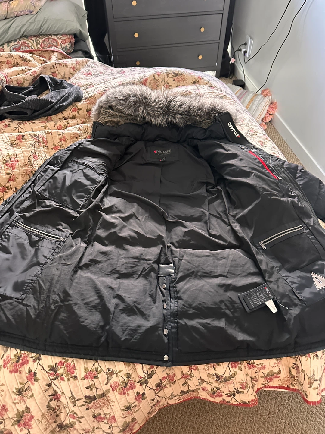 PAJAR Black Down Parka - Size L - photo 3