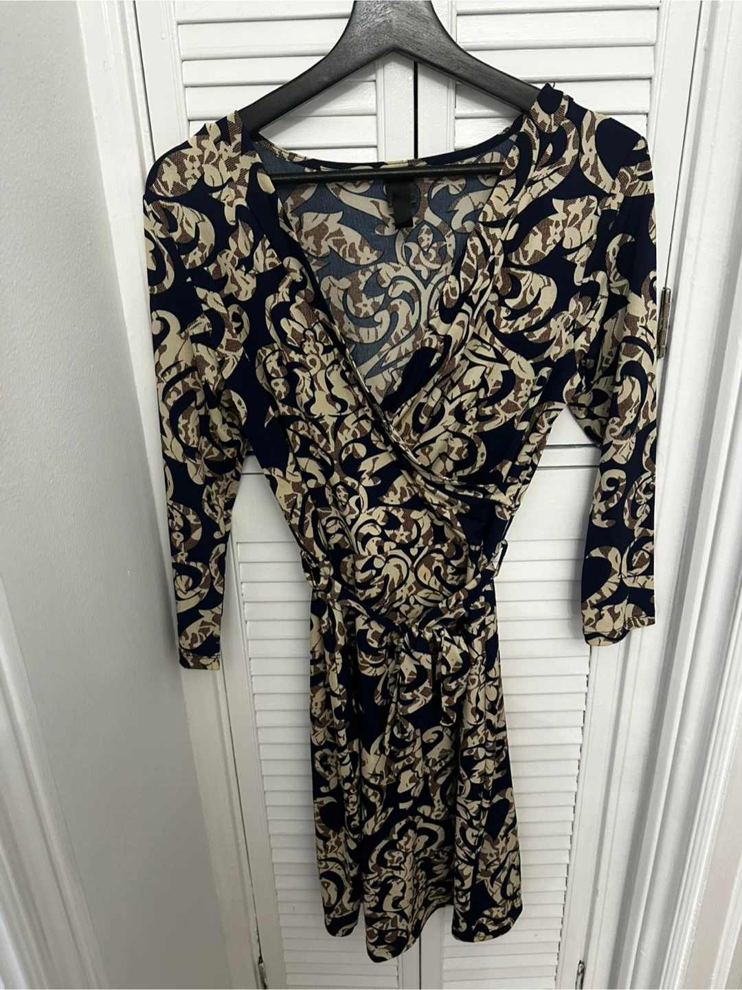 Floral Wrap Dress - Size S