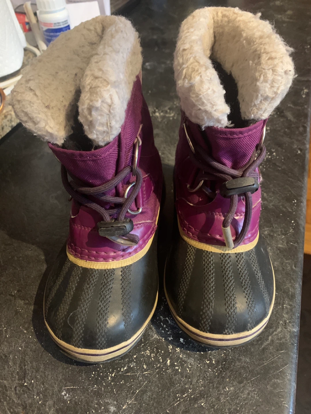 Sorel Kids Snow Boots, Purple, US Size 10