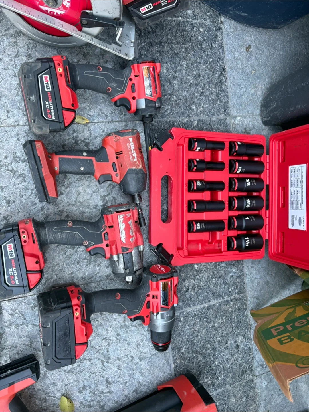 Mixed Lot of Power Tools: Hilti & Milwaukee image indicator(5)