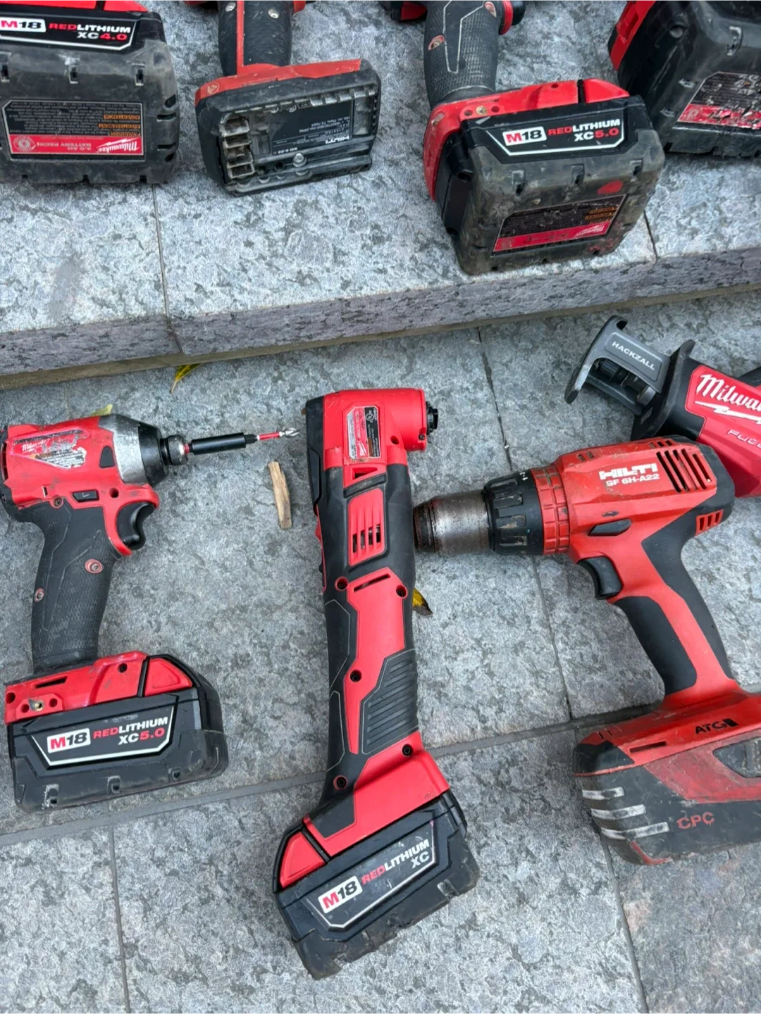 Mixed Lot of Power Tools: Hilti & Milwaukee image indicator(6)