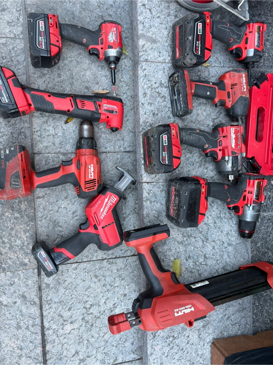 Mixed Lot of Power Tools: Hilti & Milwaukee