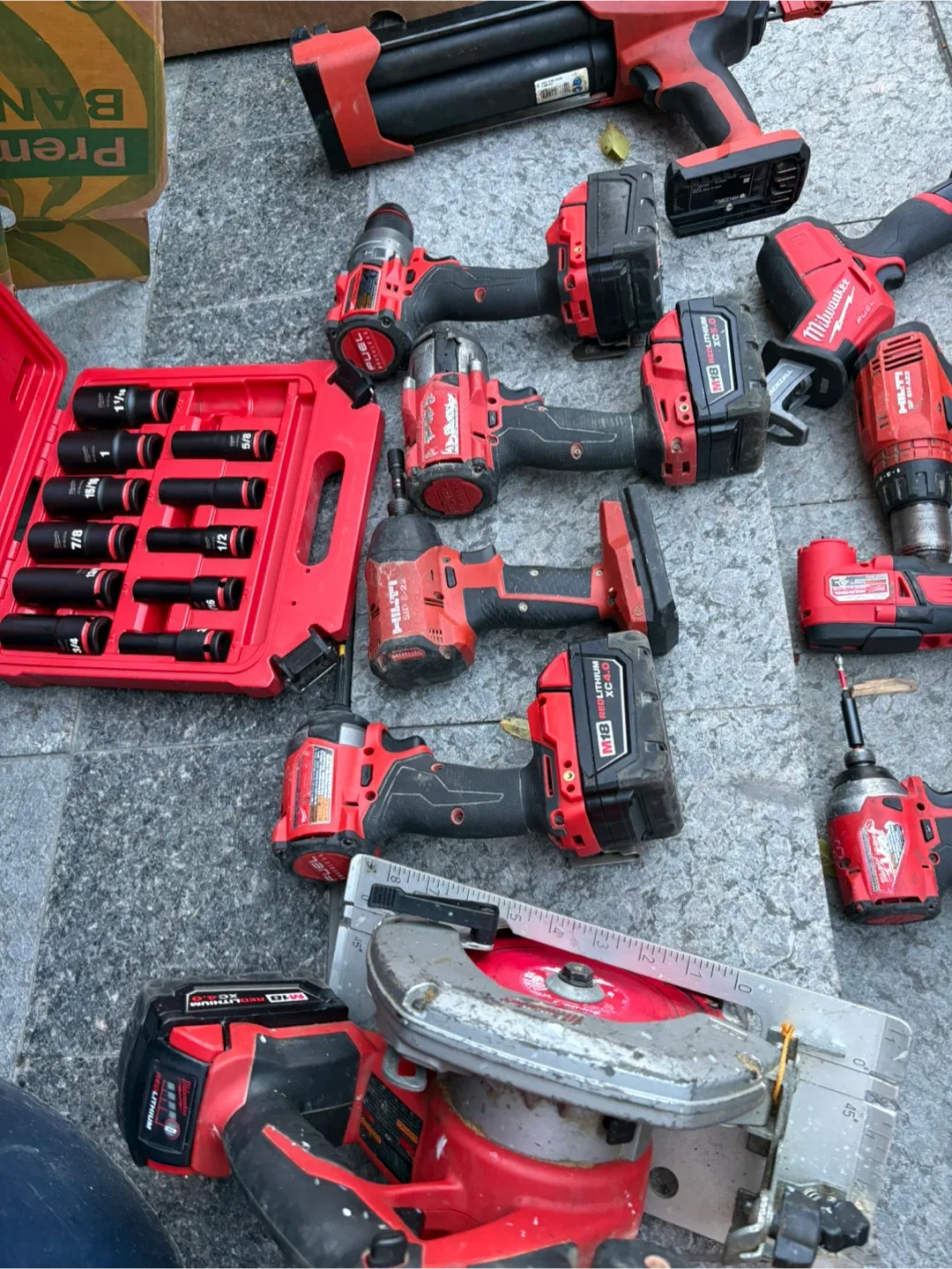 Mixed Lot of Power Tools: Hilti & Milwaukee image indicator(8)