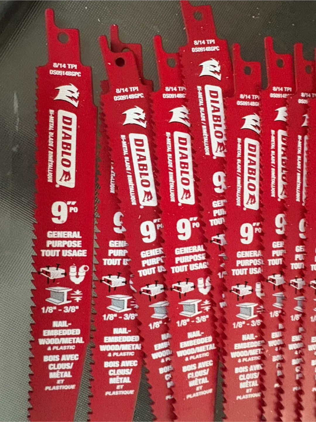 Diablo 9" Bi-Metal Reciprocating Saw Blades image indicator(5)