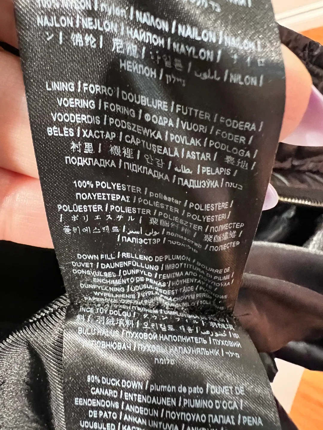 Guess Black Puffer Jacket Size Small image indicator(4)