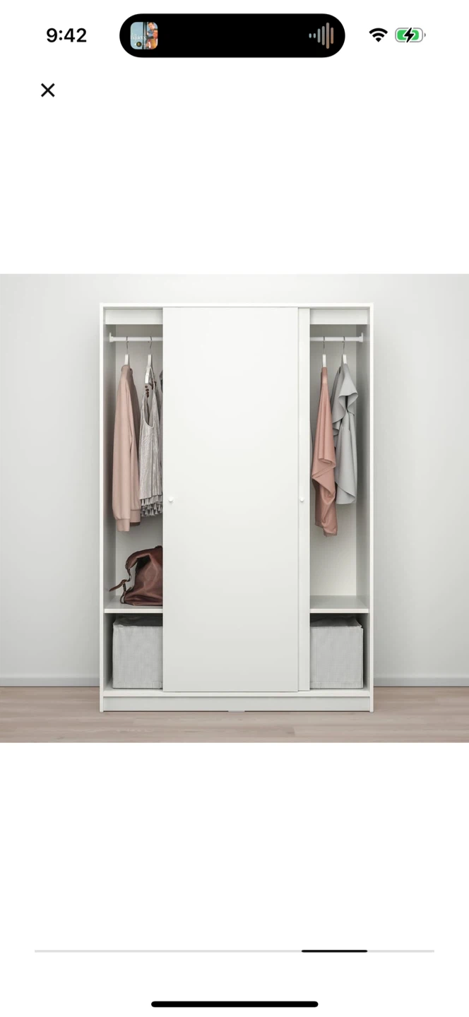 IKEA KLEPPSTAD Wardrobe with Sliding Doors - photo 2
