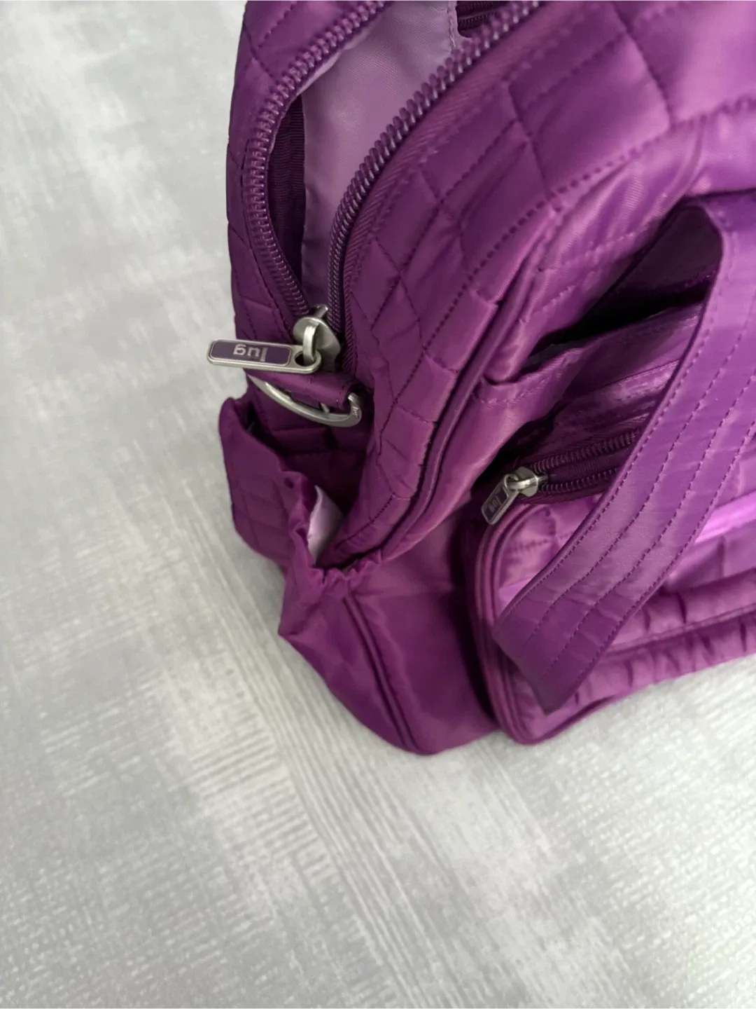 Lug Purple Quilted Tote Bag image indicator(7)