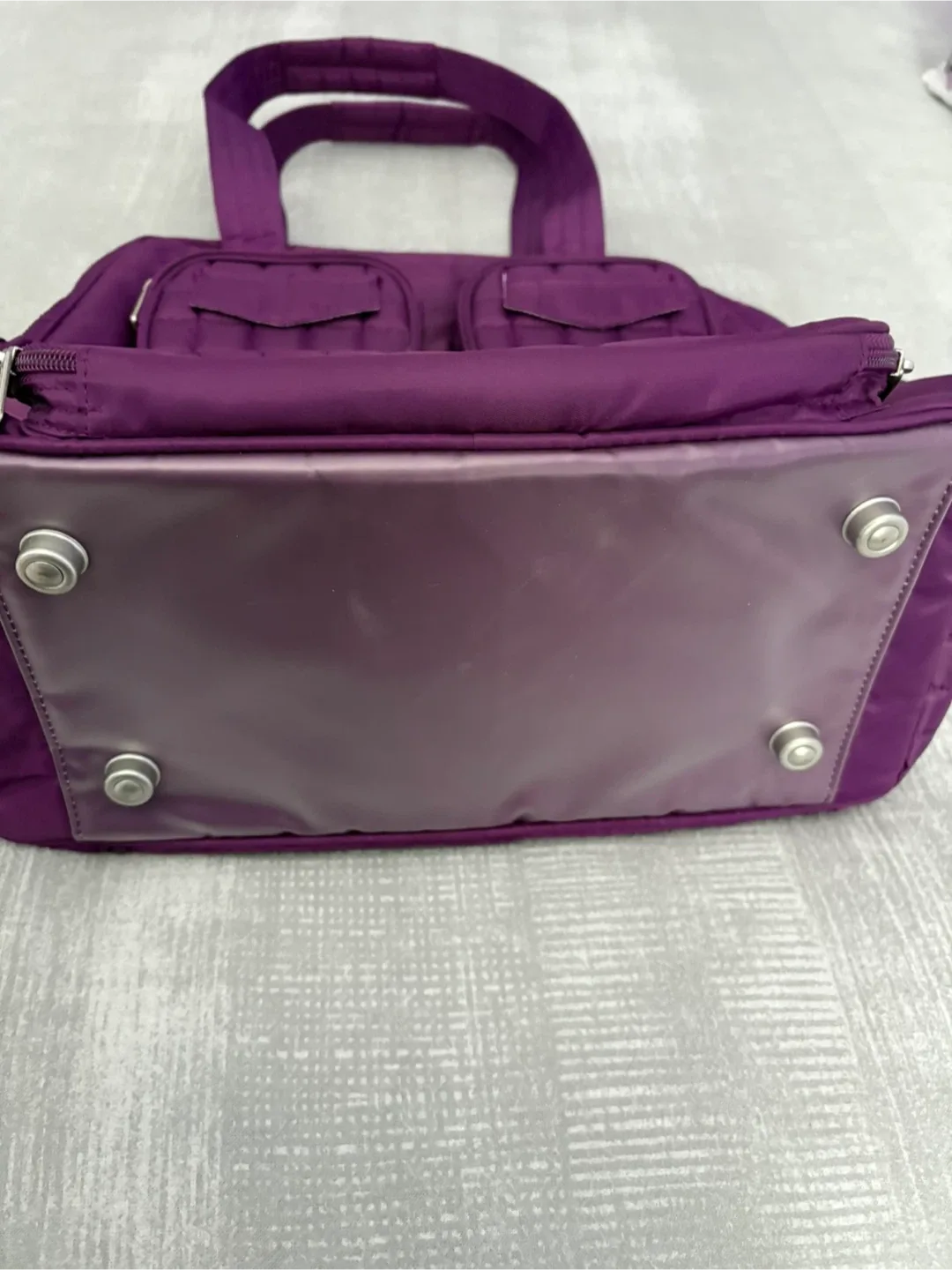 Lug Purple Quilted Tote Bag image indicator(8)