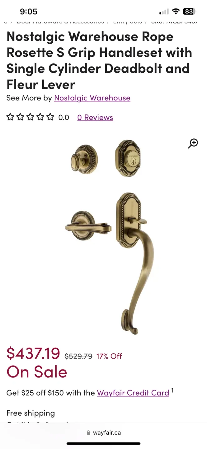 Nostalgic Warehouse Rosette S Grip Handleset image indicator(4)