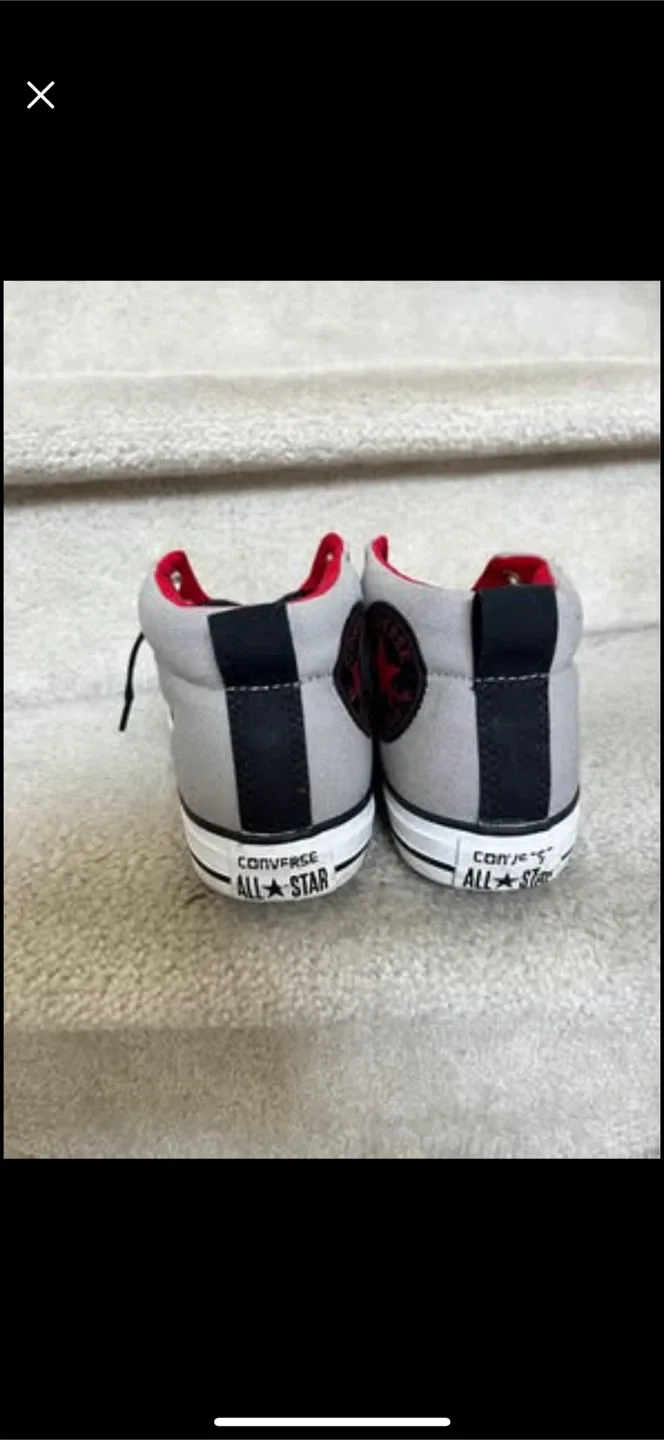 Boys Black/Grey/red Slip On All Star converse -$20 image indicator(2)