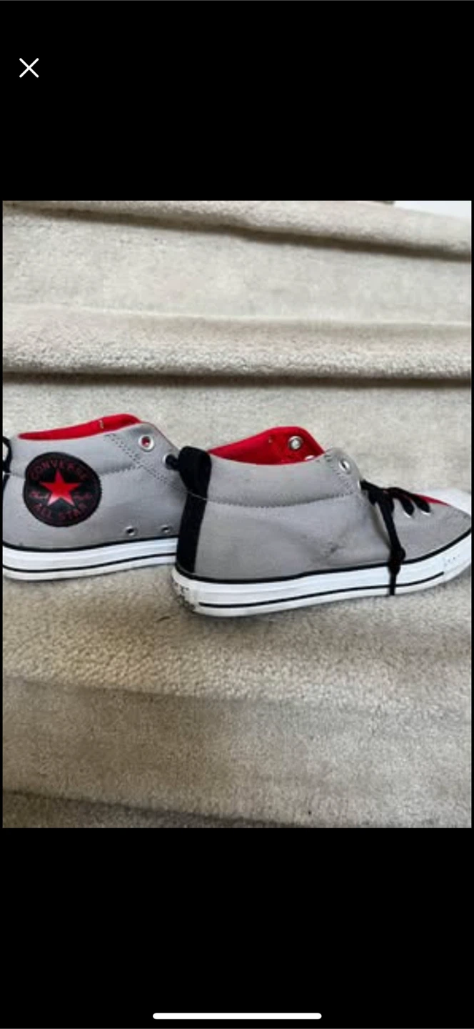 Boys Black/Grey/red Slip On All Star converse -$20 - photo 3