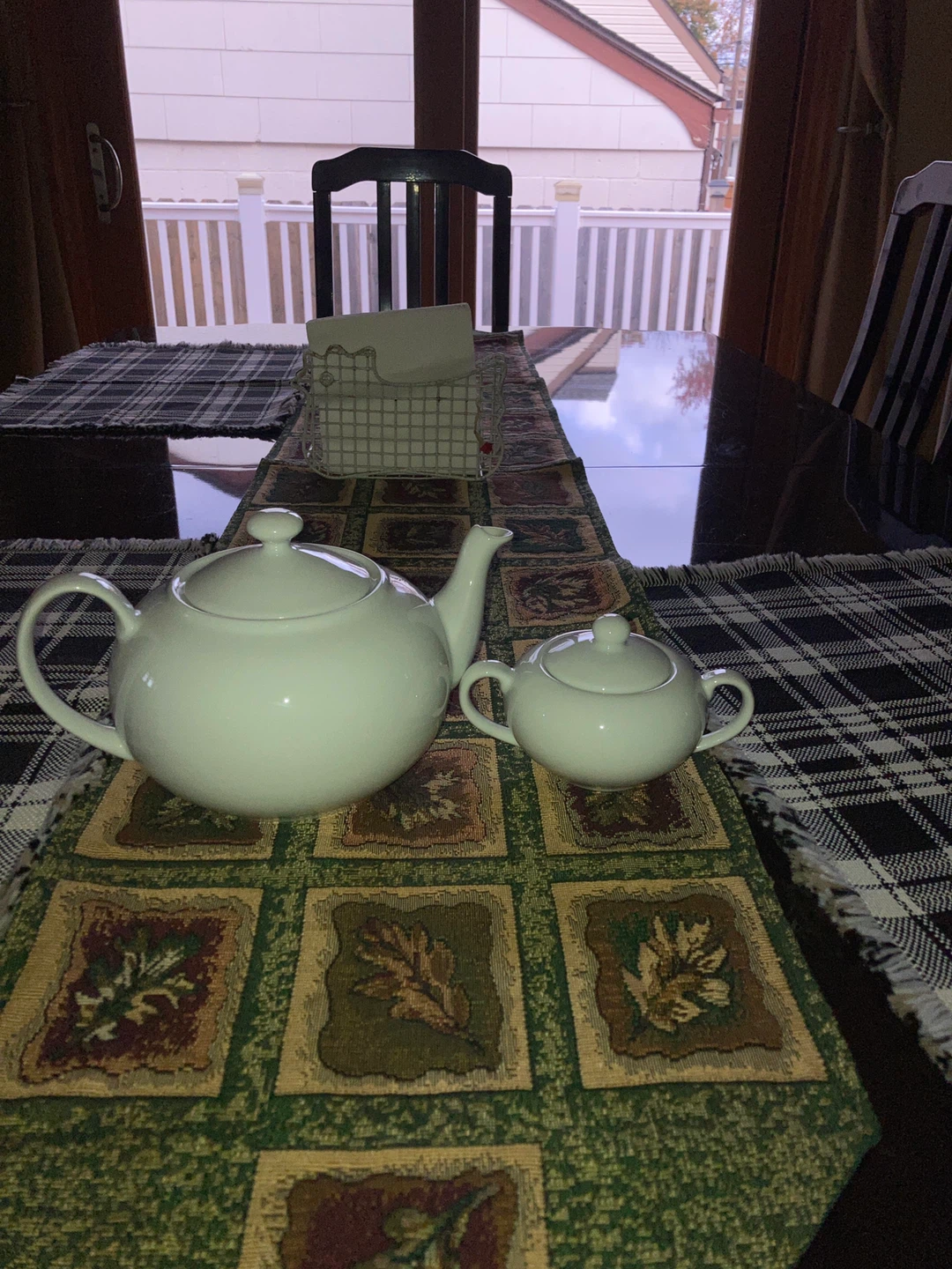 White Ceramic Teapot Set