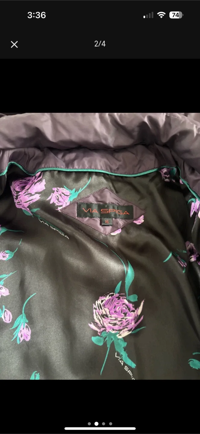 Women’s Via Spiga winter coat- size XS image indicator(2)