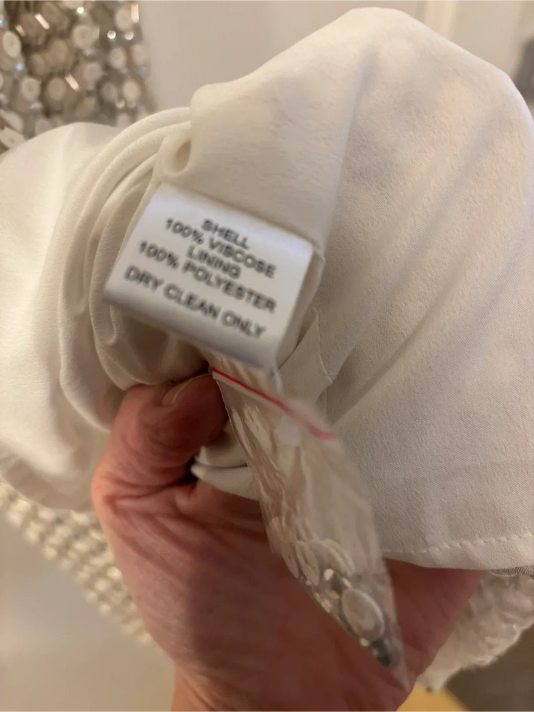 Parker White Sequin Top - Size M- New With Tags image indicator(7)