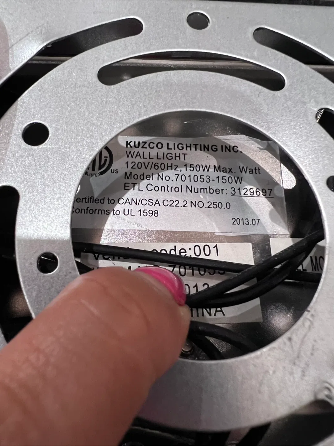 Kuzco Lighting Three Lamp Vanity Light Fixture image indicator(6)