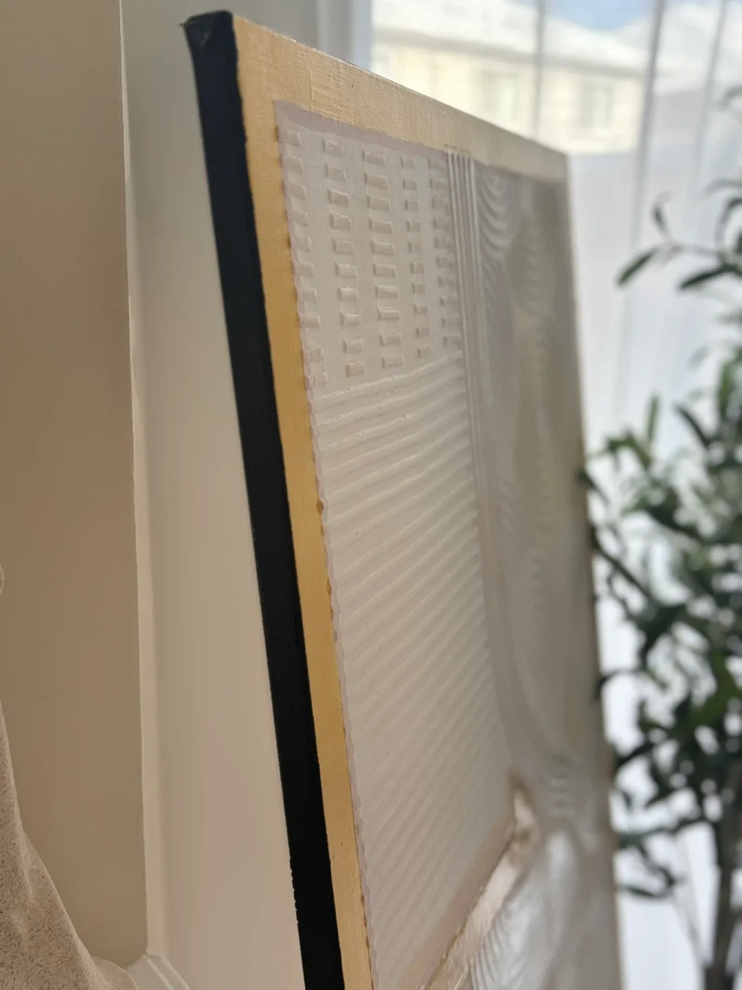 Textured Wall Art with Gold Frame image indicator(4)