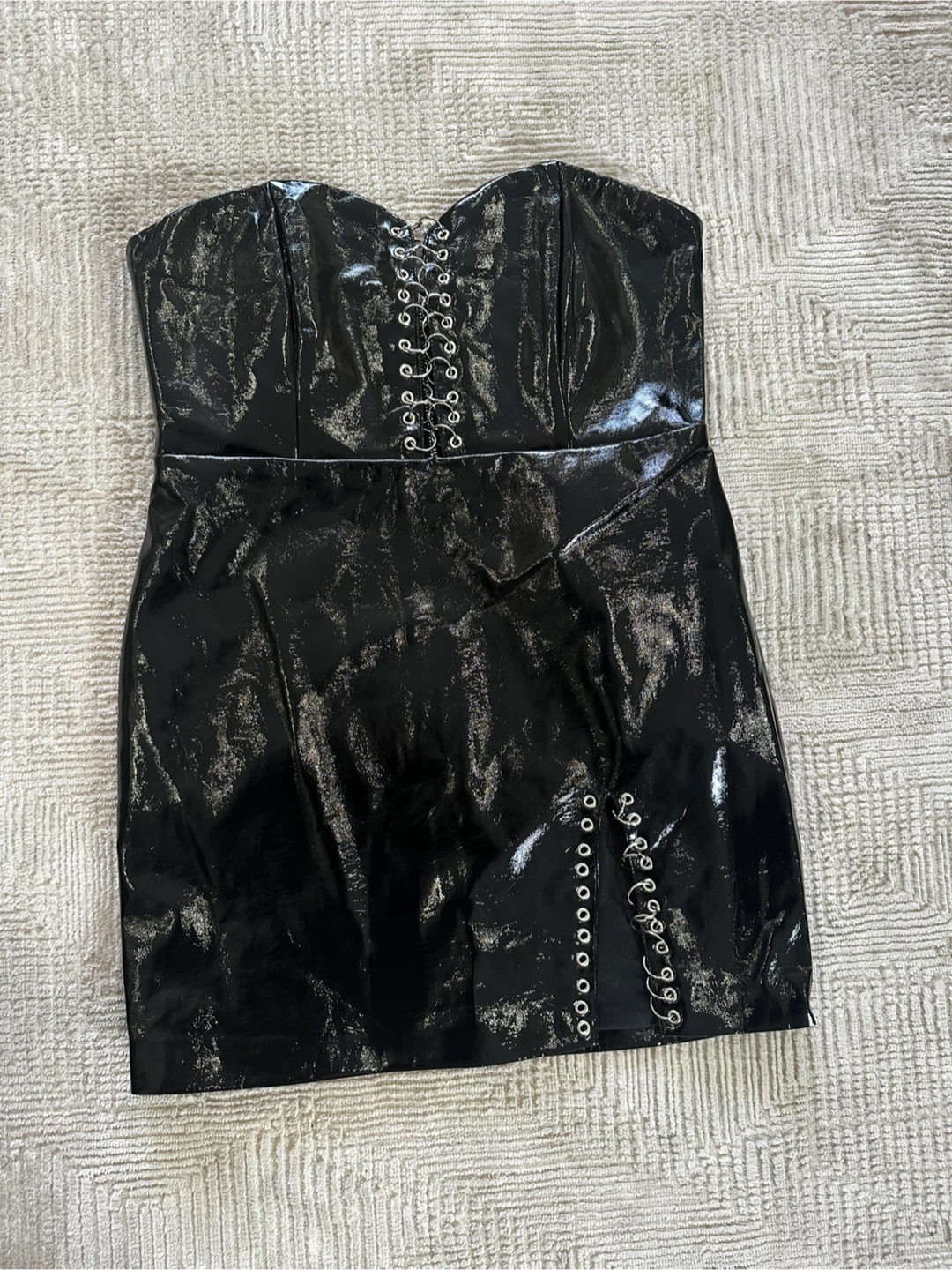 New Fashion Nova Black Strapless Mini Dress - photo 4