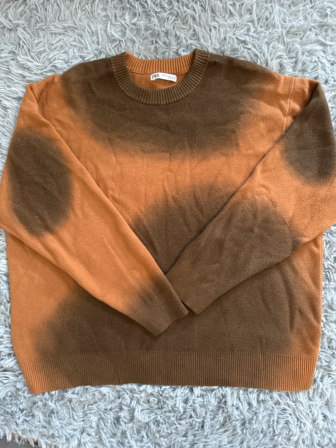 Zara Ombre Brown/Orange Sweater - Size M