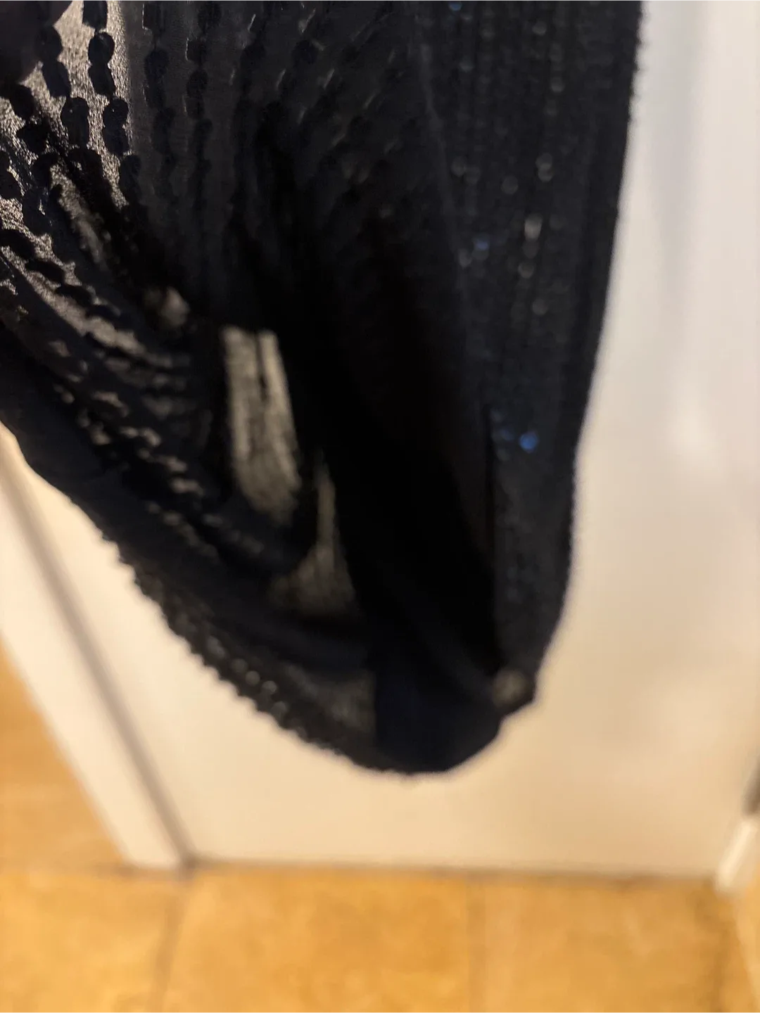 Parker Black Beaded Dress - Size M New image indicator(7)