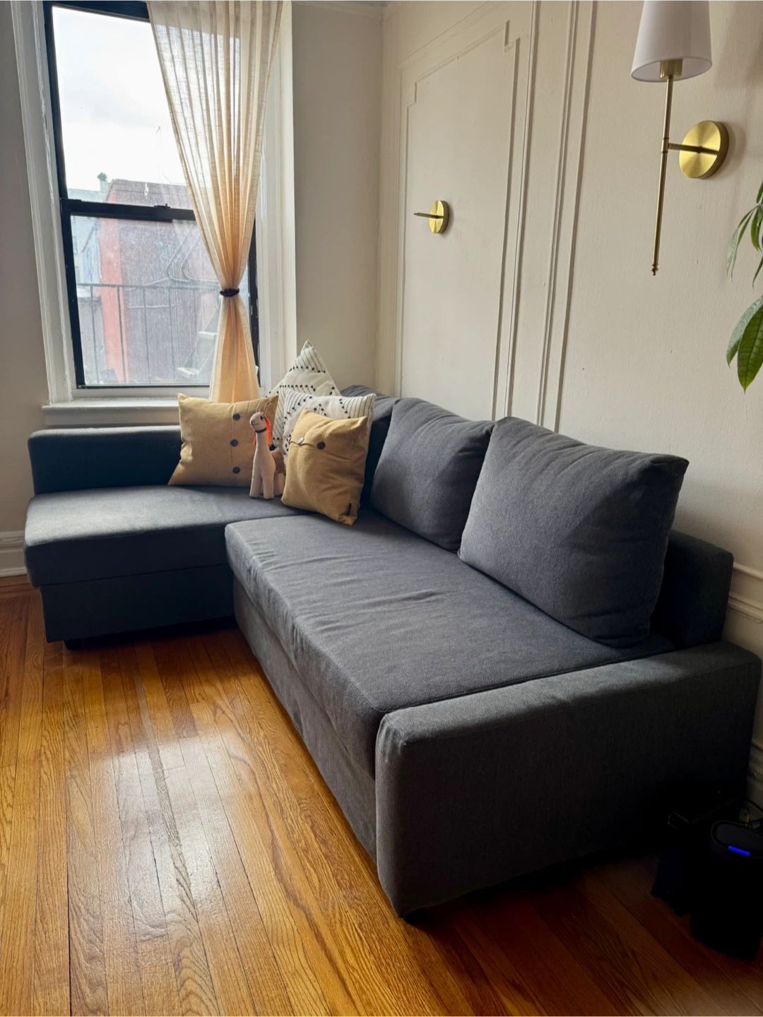 Gray Sectional Sofa with Storage - photo 2