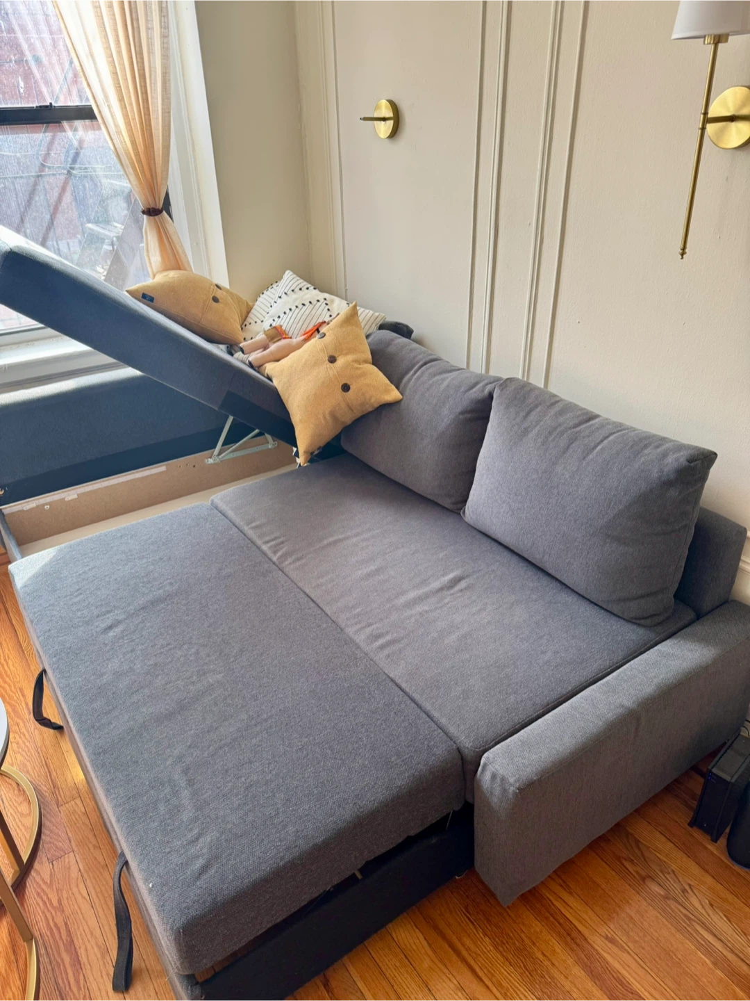 Gray Sectional Sofa with Storage - photo 4